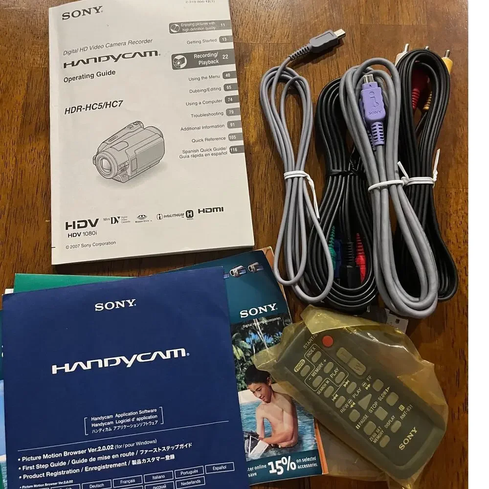 SONY HDR-HC7 Handycam Camcorder HDV MiniDV Full‎ HD 1080 Video Camera SteadyShot